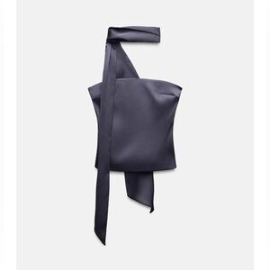 Zara- Satin Foulard Top